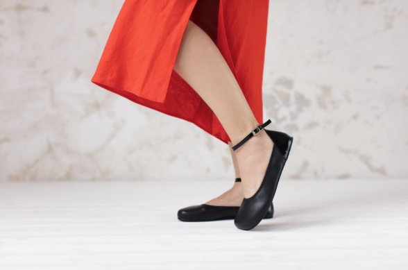 shapen tulip black klassikalised üleni musta värvi barefoot baleriinad naistele