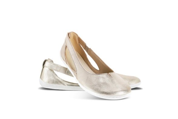 be lenka bellissima 2.0 golden balerinas festive leather barefoot shoes