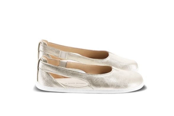 be lenka bellissima 2.0 golden balerinas festive leather barefoot shoes