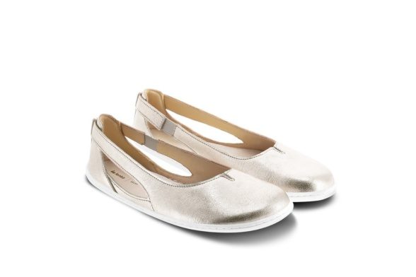 be lenka bellissima 2.0 golden balerinas festive leather barefoot shoes