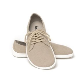 Be Lenka City vegan sand beige white sole laces lightweight barefoot shoes
