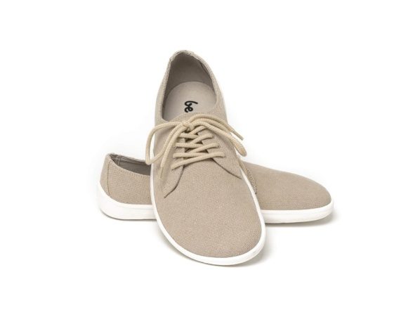 Be Lenka City vegan sand beige white sole laces lightweight barefoot shoes