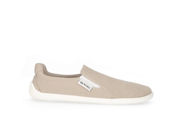 be lenka eazy vegan beige slip on lightweight barefoot shoes
