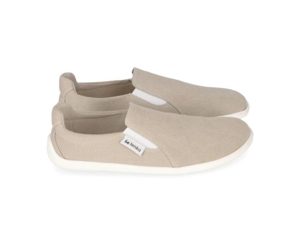 be lenka eazy vegan beige slip on lightweight barefoot shoes