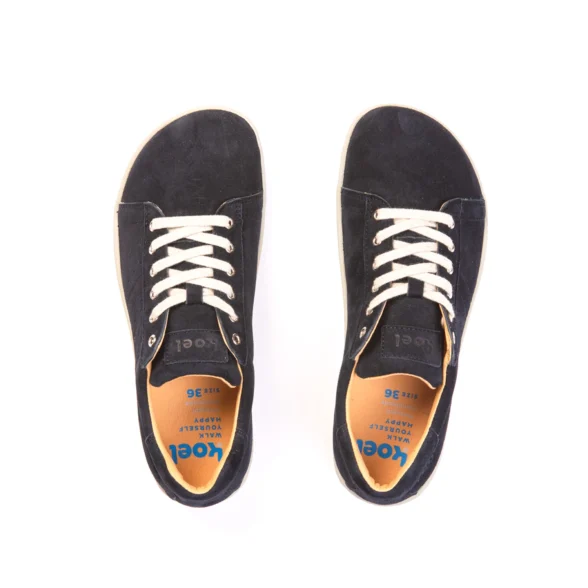 koel ivanna suede navy everyday wear laces barefoot shoes