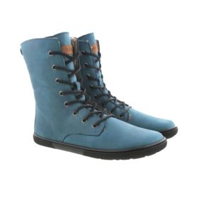 koel faro turquoise winter boots wool lining zipper laces barefoot shoes