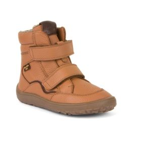 froddo barefoot tex winter boots cognac membrane velcro barefoot shoes