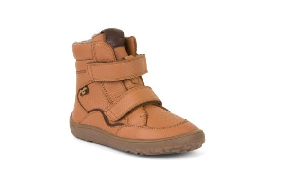 froddo barefoot tex winter boots cognac membrane velcro barefoot shoes