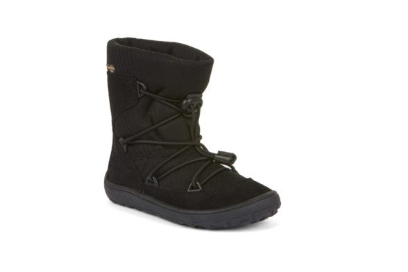 froddo barefoot tex track wool winter boots black elastic laces tex membrane waterproof barefoot shoes
