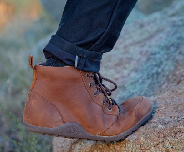 Xero Shoes Denver leather brown pruunid meestesaapad nahast paeltega paljajalujalanõud