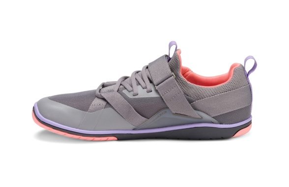 xero shoes forza trainer light grey laces velcro training workout everyday wear barefoot shoes lightweight