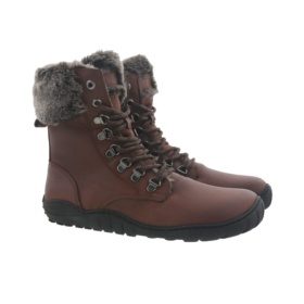 koel levi tex winter boots lambswool lining brown laces lightweight barefoot shoes