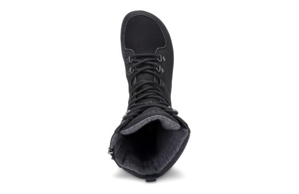 xero shoes mika black laces zipper high boots winter autumn lightweight barefoot shoes