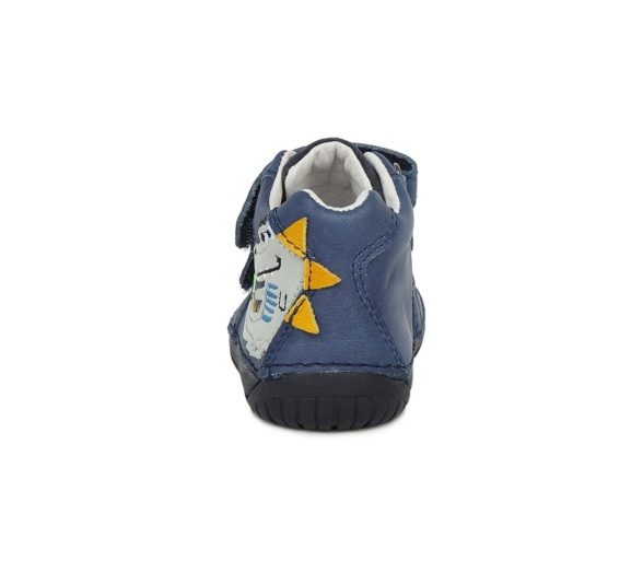 d.d. step leather boots velcro dark blue grey crocodile lightweight flexible barefoot shoes