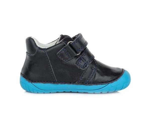 d.d. step leather boots velcro dark blue robot lightweight flexible barefoot shoes