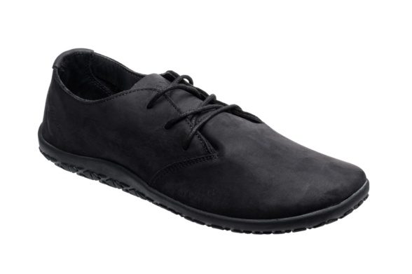 freet york all-black leather laces barefoot shoes flexible