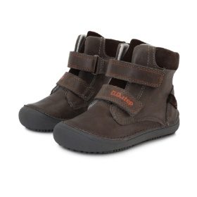 d.d. step leather boots velcro dark grey lightweight flexible barefoot shoes