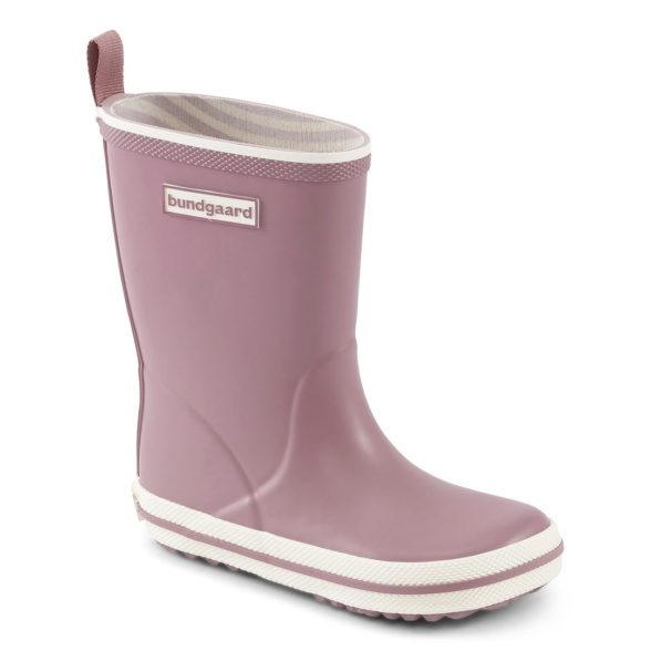 bundgaard charly high rubber boots wellies pink white reflector barefoot shoes