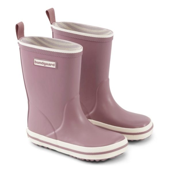 bundgaard charly high rubber boots wellies pink white reflector barefoot shoes