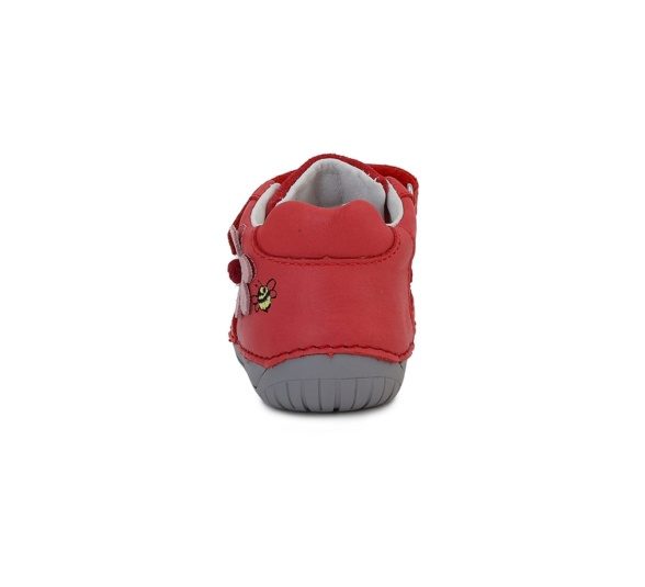 d.d. step leather velcro red flower bee sneakers lightweight flexible barefoot shoes