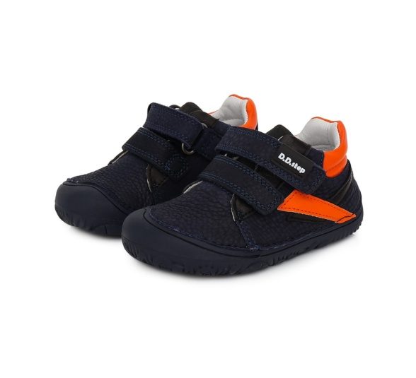 d.d. step leather velcro dark blue sneakers reflector lightweight flexible barefoot shoes
