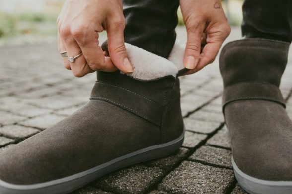 be lenka polaris all grey slip-on winter boots lightweight flexible barefoot shoes