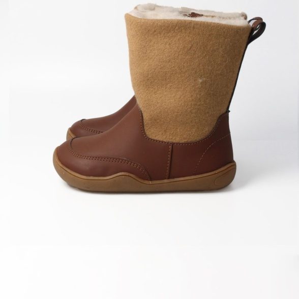 blifestyle high boots zipper dark brown wool lining lightweight flexible barefoot shoes