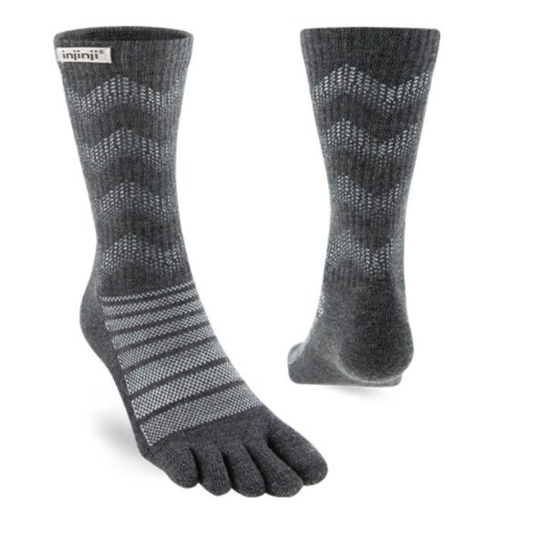 Injinji Outdoor Midweight Merino wool slate toe socks