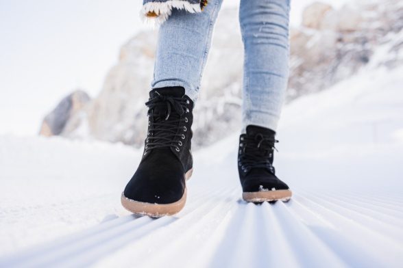 be lenka winter boots warm merino lining black rubber sole lightweight barefoot shoes