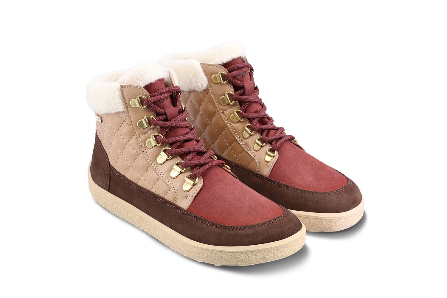 Be Lenka Olivia Brown & Burgundy winter boots - Mugavik Barefoot