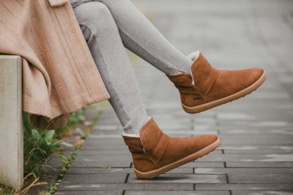 be lenka polaris brown slip-on winter boots lightweight flexible barefoot shoes
