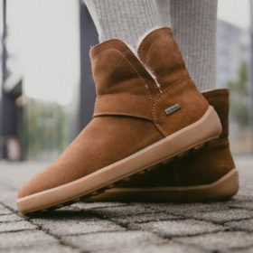 be lenka polaris brown slip-on winter boots lightweight flexible barefoot shoes