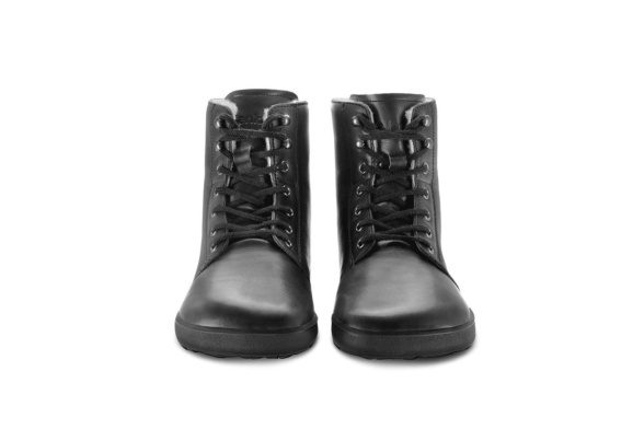 be lenka winter 3.0 leather membrane laces black lightweight barefoot shoes