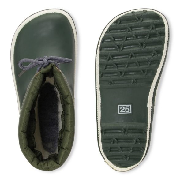 bundgaard cirro high green rubber boots warm lining lightweight flexible barefoot shoes