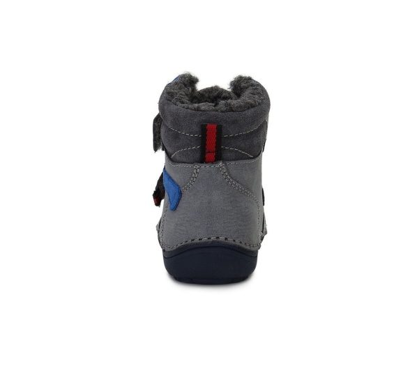 d.d.step winter boots wool lining velcros grey rubber soles lightweight flexible barefoot