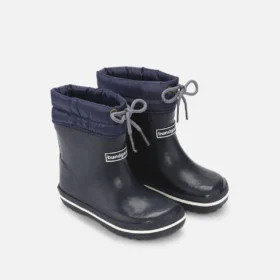 bundgaard cirro high blue rubber boots warm lining lightweight flexible barefoot shoes