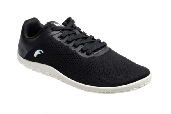 Freet vibe black vegan barefoot sneakers removable insole laces