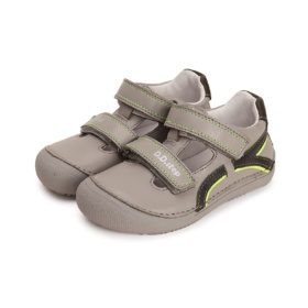 d.d.step grey lime halli värvi nahast sandaalid kinnise varba ja kannaosa ning kahe krõpsuga