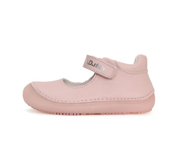 d.d.step pink classic heleroosad nahast baleriinad ühe krõpskinnitusega ümber pahkluu