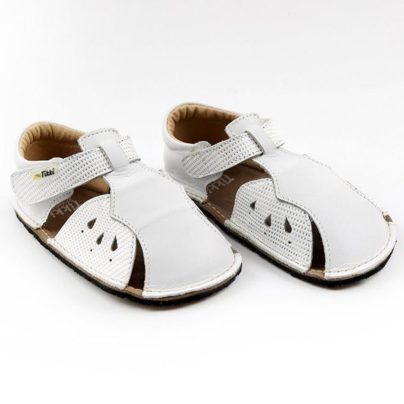 Tikki Mariposa Leather Perla sandals