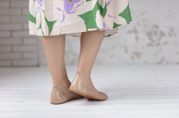 Shapen TULIP Beige barefoot ballerinas - Regular - Image 10