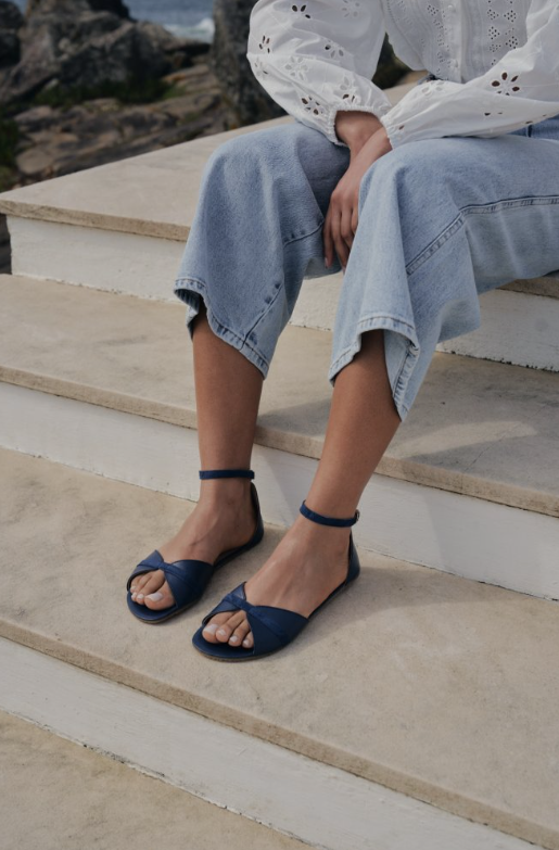 Royal blue sandals best sale