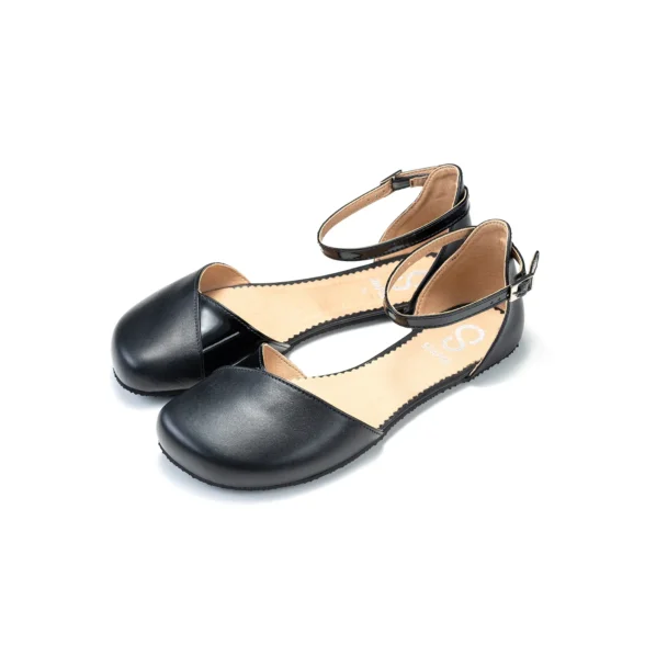 Shapen Poppy Vegan Black black barefoot shoes for women made from vegan materials