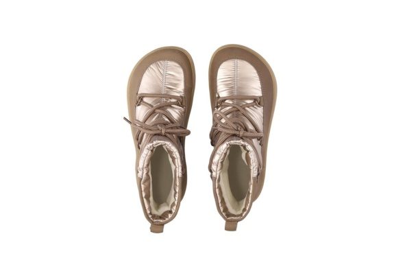 be lenka snowfox pruuni värvi ja sooja meriinovoodriga stiilsed ja lihtsasti jalgapandavad barefoot talvesaapad.