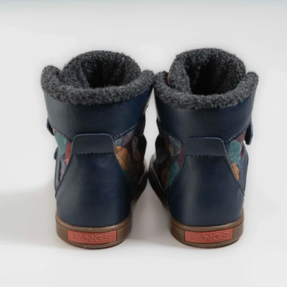 Lang.S Geo Vegan Blue winter boots - Image 3
