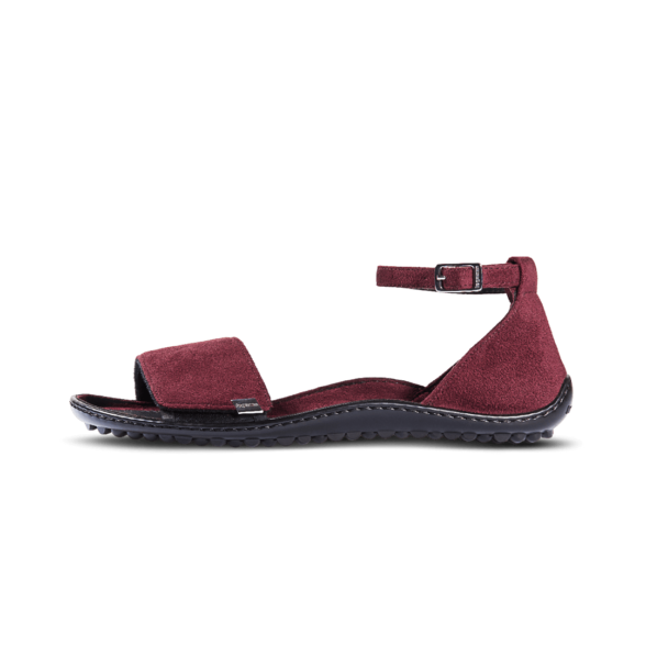leguano jara bordeaux naiselikud veganmaterjalidest barefoot sandaalid