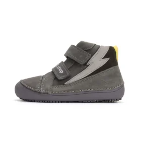 dd step dark grey lightning üleni halli värvi laste barefoot jalanõud sügiseks