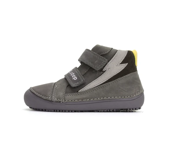dd step dark grey lightning üleni halli värvi laste barefoot jalanõud sügiseks