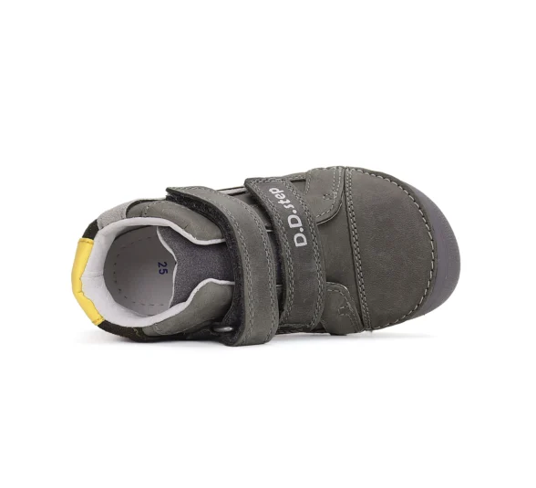 dd step dark grey lightning üleni halli värvi laste barefoot jalanõud sügiseks
