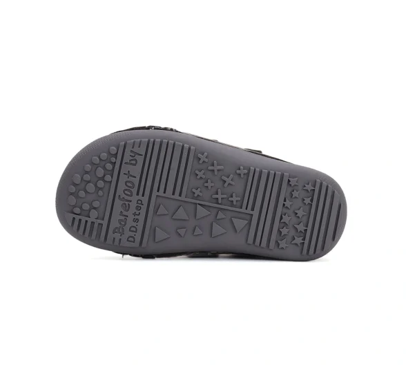 dd step dark grey lightning üleni halli värvi laste barefoot jalanõud sügiseks